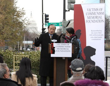 Wang,Jun made speech to congratulate Liu,Xiaobo won the Nobel Peace Prize in Washington D.C.